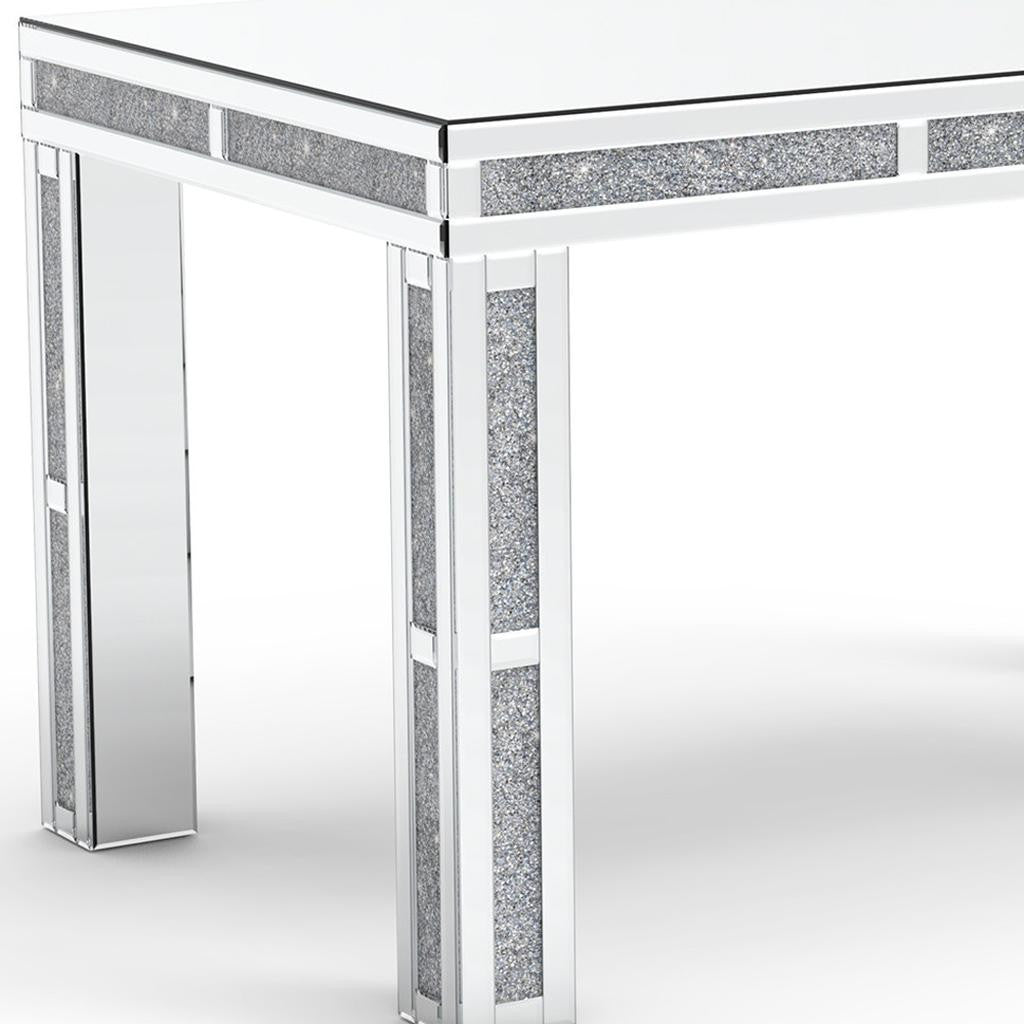 31" Silver Wood Dining Table-3